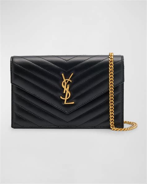 small ysl wallet on chain